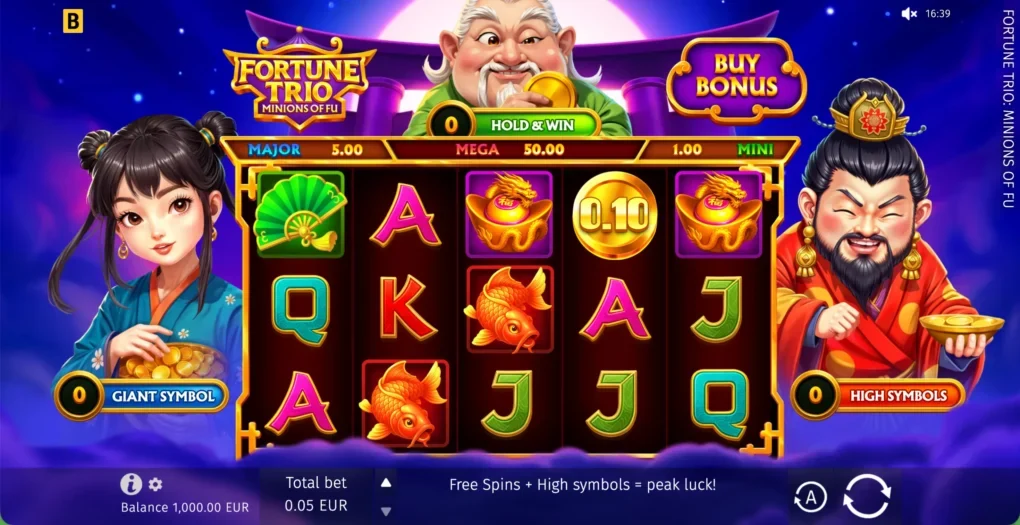 Fortune Trio: Minions of Fu – tre bonuser og faste radpremier