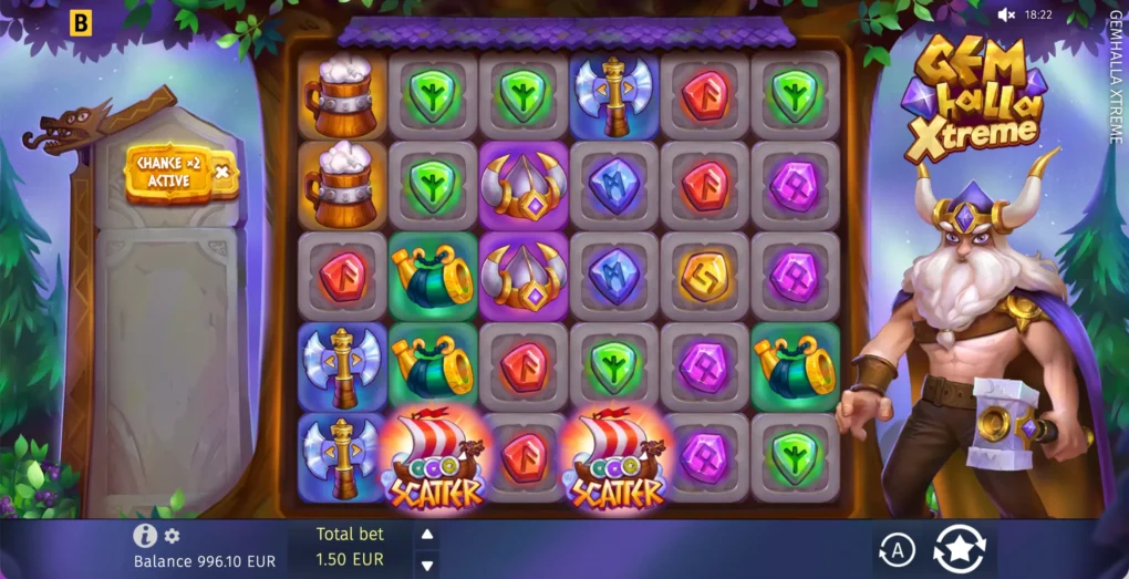 Gemhalla Xtreme: Tor, fallende symboler og bonusmultiplikatorer
