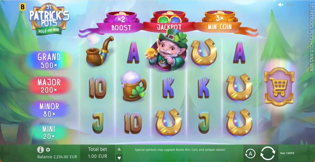 St. Patrick’s Pots Hold and Win: tre potter med reell fremdrift