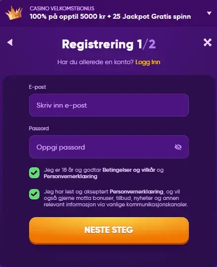 kingmaker registrering