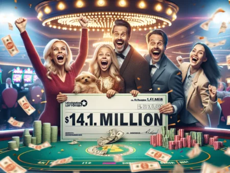Familie feirer stort lotto-gevinst på 14,1 millioner!